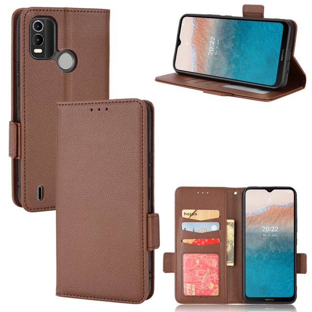 Nokia C21 Plus Case , PU Leather Flip Cover Card Slots Magnetic Closure Wallet Case for Nokia C21 Plus
