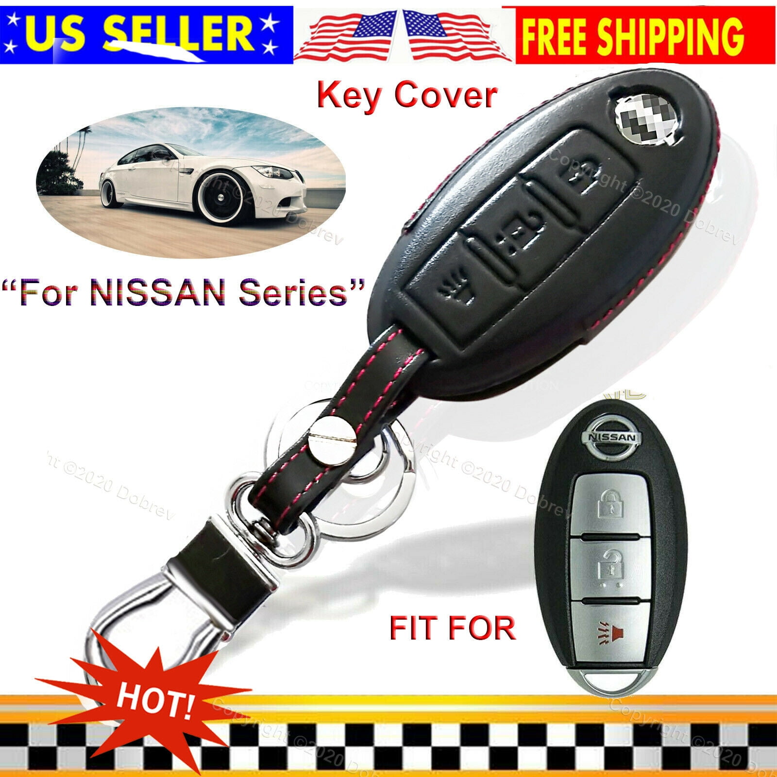 Nissan Eléctrico Genuino 3 Botón Smart Key Fob