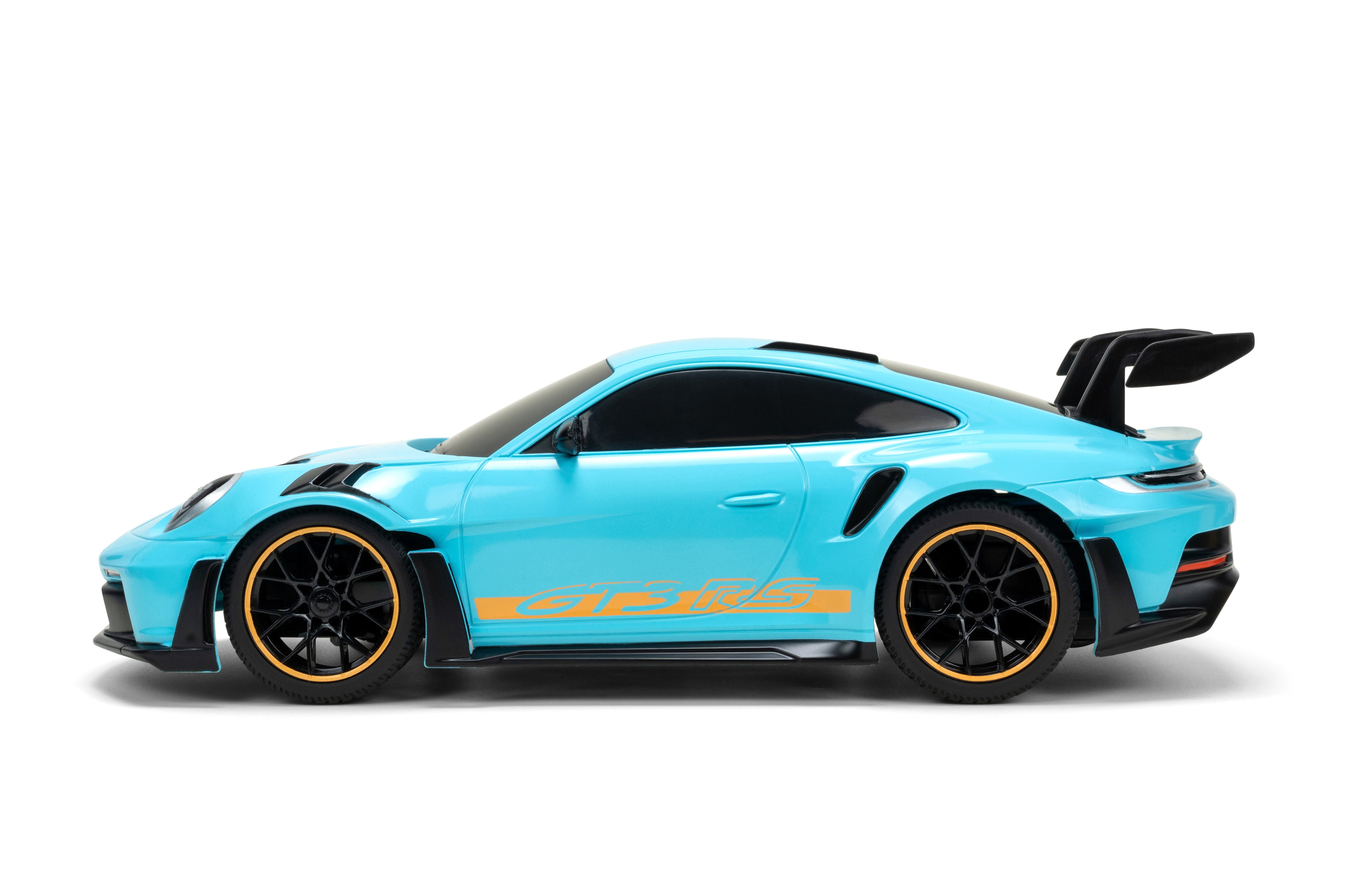 Porsche 911 (992) GT3 RS – 1:16 Scale Remote Control Car by Jada Toys – USB Rechargeable RC with Turbo Function, 2.4GHz – Toy for Kids & Collectors – Blue