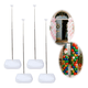 thumbnail image 1 of 4 Pcs Columna Portátil Con Base Para Decoración Para Globos Xtellar plateado, 1 of 4