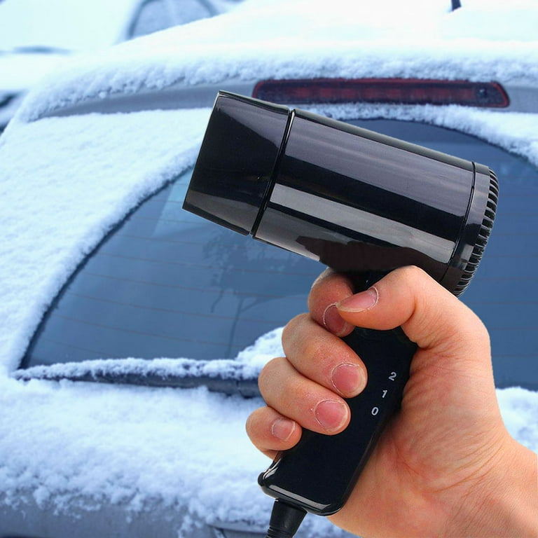 Portable 12V Hot & Cold Travel Car Folding Camping Hair Dryer Window  Defroster