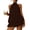 Brown, variant on Qiopertar Women's Halter Backless Jumpsuit Dress Mesh Halter A-Line Dress Sleeveless Round Neck Casual Comfy Party Vacation Cocktail Night Out, Brown M