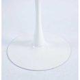 thumbnail image 6 of Tcbosik 42 inch Dining Table for 4-6 Person, Modern Kitchen Table with Metal Pedestal for Living Room, Easy Assembly, White, 6 of 6