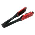 thumbnail image 2 of Alisadores de pelo, cepillo alisador de pelo 2 en 1, peine, placa de doble cara, cerdas, cepillo de pelo, abrazadera, fibras naturales, peinado ER, 2 of 5
