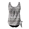 thumbnail image 5 of Maillot de Bain Tankini Rétro Imprimé Taille Haute Conservateur pour Femmes - Hontri, 5 of 5