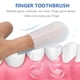 thumbnail image 2 of 20pcs desechables puestos de dedo cepillo de dientes gasa suave cepillo de dedo dental higiene oral toallitas de limpieza, 2 of 7