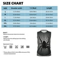 thumbnail image 5 of Fotbe Black Spiders Men's Camiseta sin Mangas Estampada para Hombres, Playera Casual para Gimnasio, Entrenamiento, Playa-Large, 5 of 5