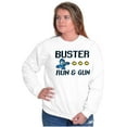 thumbnail image 4 of Classic 8bit Video Game Mega Man Unisex Plus Size Sweatshirt Brisco Brands 2X, 4 of 5