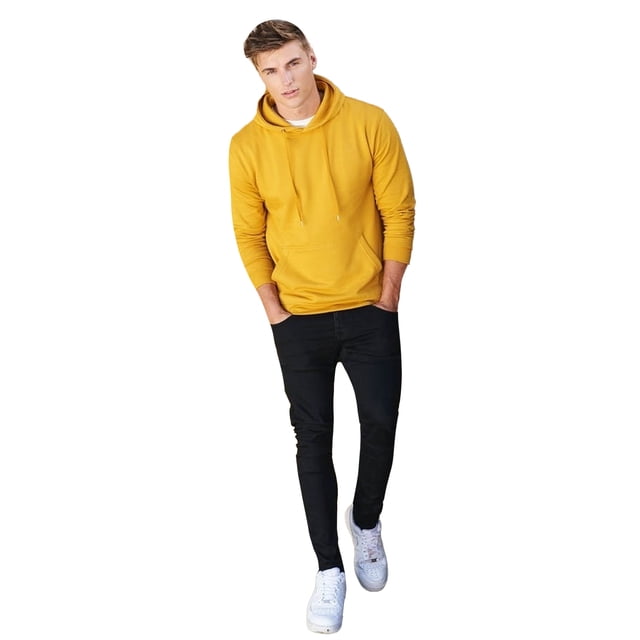 Awdis - Sudadera para Hombre (Amarillo Mostaza)