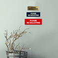 thumbnail image 5 of Basic Please No Soliciting Sign (Black Gold) - Large, 5 of 5
