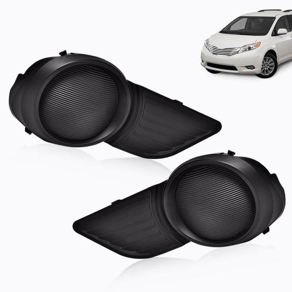 PIT66 Fog Light Cover, Fit for 2013-2017 Sienna L/2011-2017 Sienna (submodel: Base, LE, Limited, SE, XLE)