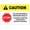 Warning Sign 1, variant on Caution Stop Entering Biosecure Facility Aluminum Sign 12 x 8 Inches - UV Ink Printed, Durable for House, Business, Indoor Outdoor Lab, Farm Use