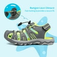 thumbnail image 2 of Dream Pairs Kids Summer Athletic Sandals Boys Girls School Outdoor Sports Sandals Walking Shoes 160912-K GREY/NEON/GREEN Size 7, 2 of 7