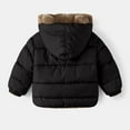 thumbnail image 5 of Splozh Boy's Winter Coat Waterproof Puffer Jacket Insulated Snow Jacket Hooded,Black 7-8 Years, 5 of 6