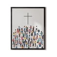 thumbnail image 5 of HAUS AND HUES Cross Framed Wall Decor - Religious Inspirational Wall Art, Cross Wall Decor Religious, Church Wall Decor Crosses, Picture Frame With Cross, Faith Wall Decor, (Black Framed, 12x16), 5 of 6