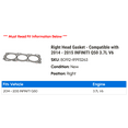 thumbnail image 2 of Right Head Gasket - Compatible with 2014 - 2015 INFINITI Q50 3.7L V6, 2 of 2