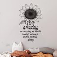 thumbnail image 2 of Adhesivos de pared con diseño motivador de girasoles «Eres increíble», 2 of 4