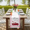 thumbnail image 4 of Table Runners 72 Inches Long Dress Scarves, Valentine's Day Farmhouse Kitchen Table Runner, Coffee Tablerunners, Love Heart Roses Romantic Modern Art 16x72 Inch, 4 of 9