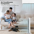 thumbnail image 3 of 30" Tower Fan 70°Oscillating Cooling Fan with Remote Control 3 Speeds 3 Wind Modes, 7.5H Timer, White, 3 of 9