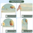 thumbnail image 5 of Arch Covers, Retro Hot Air Balloon Arch Covers Stretchy Backdrop 6'x2.6', Modern Flying Balloon Spandex Fitted Round Top Chiara Arches Backdrop Cover for Wedding Party Birthday Banquet, 5 of 9