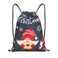 thumbnail image 1 of Fotbe Three Cute Christmas Gnomes Bolsa Mochila con Cordón Estampada, Bolsa de Gimnasio Deportiva, Bolsa Cinch, Bolsa con Cordón para Hombres y Mujeres-Medium, 1 of 6