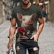 thumbnail image 2 of Camisetas de Manga Corta para Hombre Imprimir Casual Camiseta de Cuello Redondo, Camisetas de Manga Corta para Hombre Casual, 2 of 5
