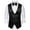 F-540Black, variant on ZHOGXU Men's Vest Sleeveless V Neck Solid Color Sequins Buttons Comfortable Fashion Top For Stage Performance And Party,Silver,M