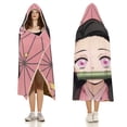 thumbnail image 3 of Kamado Nezuko Wearable Blanket Cloak Arctic Velvet Hooded Blanket Soft Fuzzy Hoodie Blanket Cape for Adults Kids 60"x80", 3 of 8