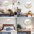 thumbnail image 2 of Wall Clock 14 Inch Summer Floral Butterfly Round Silent Decorative Wall Clocks Battery Operated for Living Room Bedroom Kitchen Classroom Decor, Rustic Farm Sunflower Daisies,Large, 2 of 7