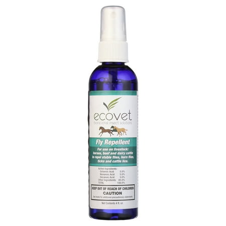 UPC: 0728028238563 | Ecovet Horse Fly Repellent Spray  4 oz. Travel size