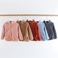 thumbnail image 5 of Mercatoo Toddler Boys Girls Jacket Fleece Winter Warm Solid Color Coat Zip-up Sweater Kids Boys Girls Fall Jacket Clothes Set, 5 of 5