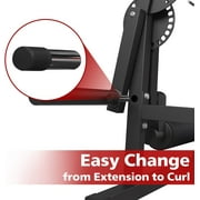 Syedee 3 IN 1Leg Extension and Curl Machine, 450 lbs Adjustable Leg Curl with Plate Loaded, Leg Extender for Home Gym