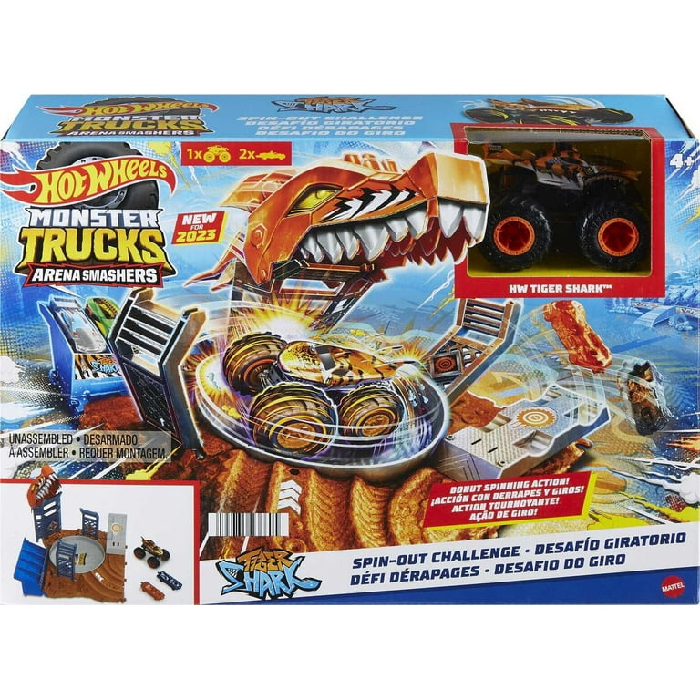 Hot Wheels Monster Trucks Arena Smashers Race Ace Smash Race Challenge  Playset - Multi
