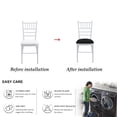 thumbnail image 5 of Bar Chair Slipcover, Elastic Spandex Washable Stool Cushion Cover For 48x48cm Chairs (4 Pack, Thick Protection), 5 of 6