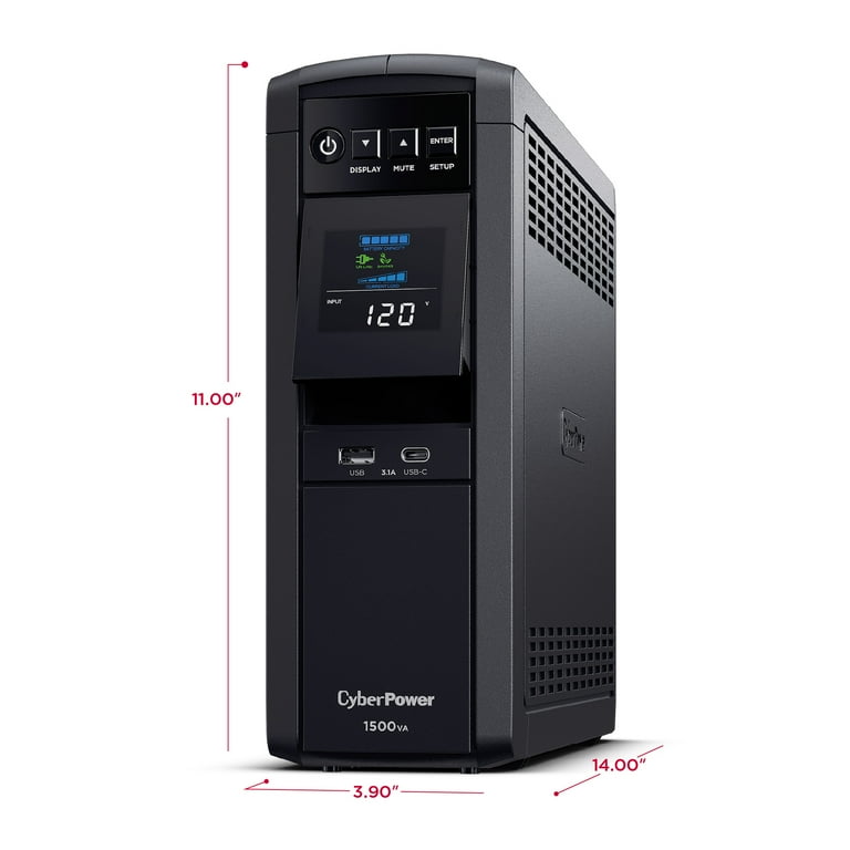 【米国120V仕様】CyberPower 1500VA/1000W 正弦波 CyberPower Surge Protector Power Supply - 1500VA/1000W UPS System