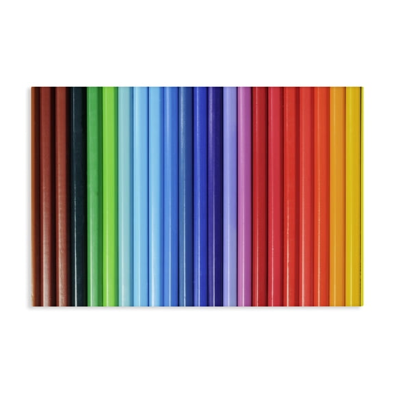 Stupell Industries Mid-Century Colored Pencil Lineup Canvas Art, 24 x 16, by Tom Quartermaine