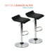 thumbnail image 1 of Set de 2 Silla alta para comedor negro 6.49 pulg X Pross SAPC01BK, 1 of 7