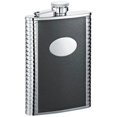 thumbnail image 1 of TuxBlack Leather 8-oz. Groomsmen Flask, 1 of 1