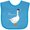 Turquoise, variant on Inktastic French Goose Says Honque Boys or Girls Baby Bib