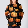 thumbnail image 4 of Garbnen S-5XL Halloween Nurse Jackets for Women Scrub Ghost Pumpkin Witch Nurse Uniforms Snap Front Fall Womens Work Clothes with Pocket L, 4 of 5