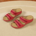 thumbnail image 5 of Ruyang Womens Wedge Sandals Women's Beach Slope Heel Slippers Hollow Casual Slippers Slope Bottom Shoes Retro Sandals, 5 of 8