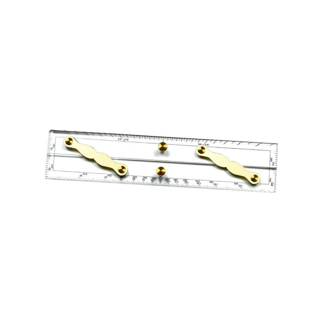 Navigation Parallel Ruler Measuring Tool with Transparent Scales Marine Parallel 450mm