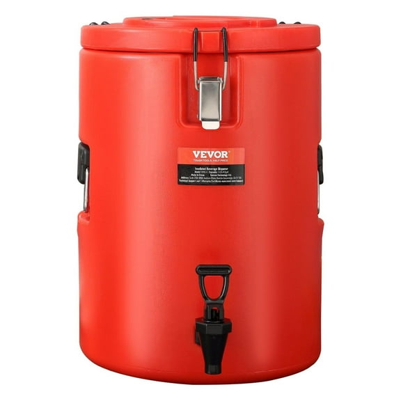 Stainless Steel Insulated Beverage Dispenser, 4.5 Gallon 17.2 Liter, Thermal Hot and Cold Drink Server Dispenser with Spigot Handle, Food-grade