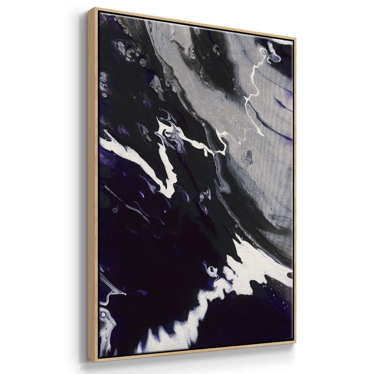 M108 Framed Premium Gallery Wrapped Canvas - Ready to Hang - 27 x 41 - Natural Wood Floating Frame