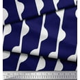 thumbnail image 2 of Soimoi Blue Cotton Voile Fabric Vertical Stripe Fabric Prints By Yard 42 Inch Wide, 2 of 3