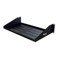 thumbnail image 2 of ICC ICCMSRSV10 Single Vented Rack Shelf Holds Up To 50lbs Black 10" Depth 2RMS, 2 of 2