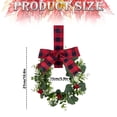 thumbnail image 3 of Mini Wreaths for Cabinets, Small Wreaths for Kitchen Cabinets, 10.6" Farmhouse Front Door Wreath, Green Wreath, Decorative Wreaths for Indoors, Perfect for Farmhouse Window Spring Decor, 3 of 4
