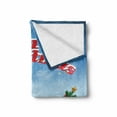 thumbnail image 2 of Christmas Soft Flannel Fleece Throw Blanket, Pickup Truck Filed Ornament Cold December Weather Snowflakes, Cozy Plush for Indoor and Outdoor Use, 50" x 60", Multicolor, by Ambesonne, 2 of 6