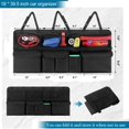 thumbnail image 2 of Organizador de maletero para coche, versión mejorada con organizador de asiento trasero con cierre, almacenamiento de maletero de gran capacidad de 39.5 pulgadas, bolsa plegable para asiento trasero, 2 of 7