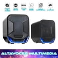 thumbnail image 2 of Bocinas Para Pc, Laptop Y Portatiles Con Conexión Usb Y Jack 3.5mm Sonido Estéreo 2.0 Diseño Compacto Y Luces Led, 10w, 2 of 6
